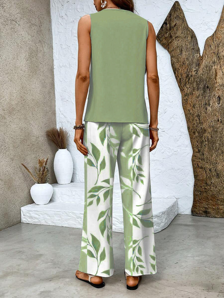 Marta | Conjunto Blusa y Pantalón Botánico