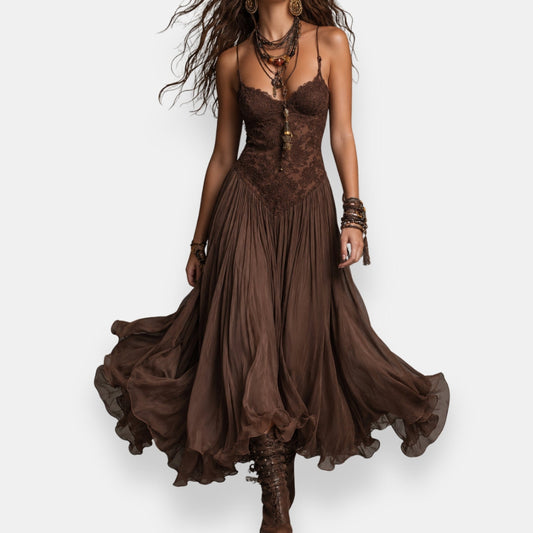Iselva™ | Vestido bohemio de encaje