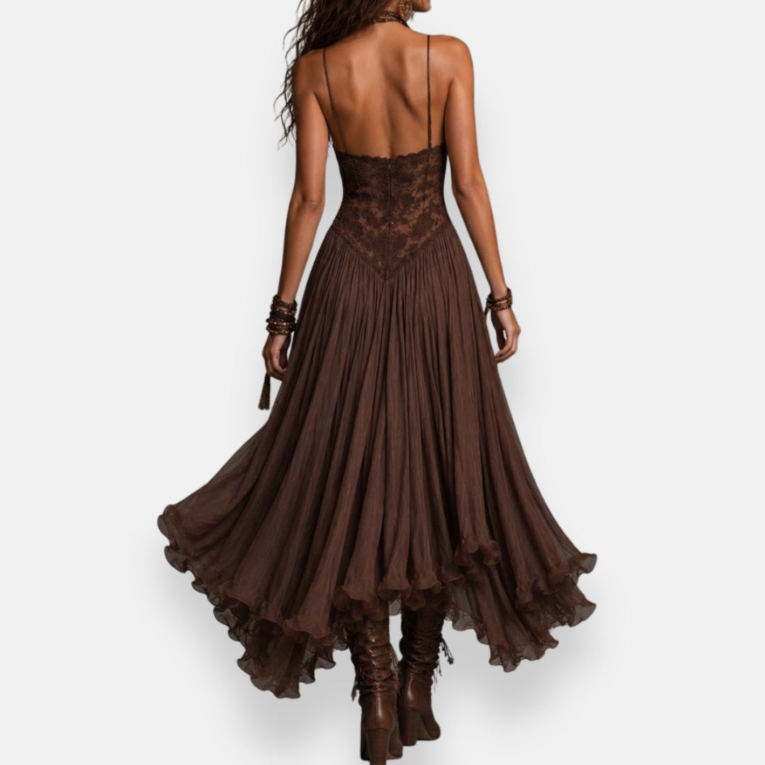 Iselva™ | Vestido bohemio de encaje