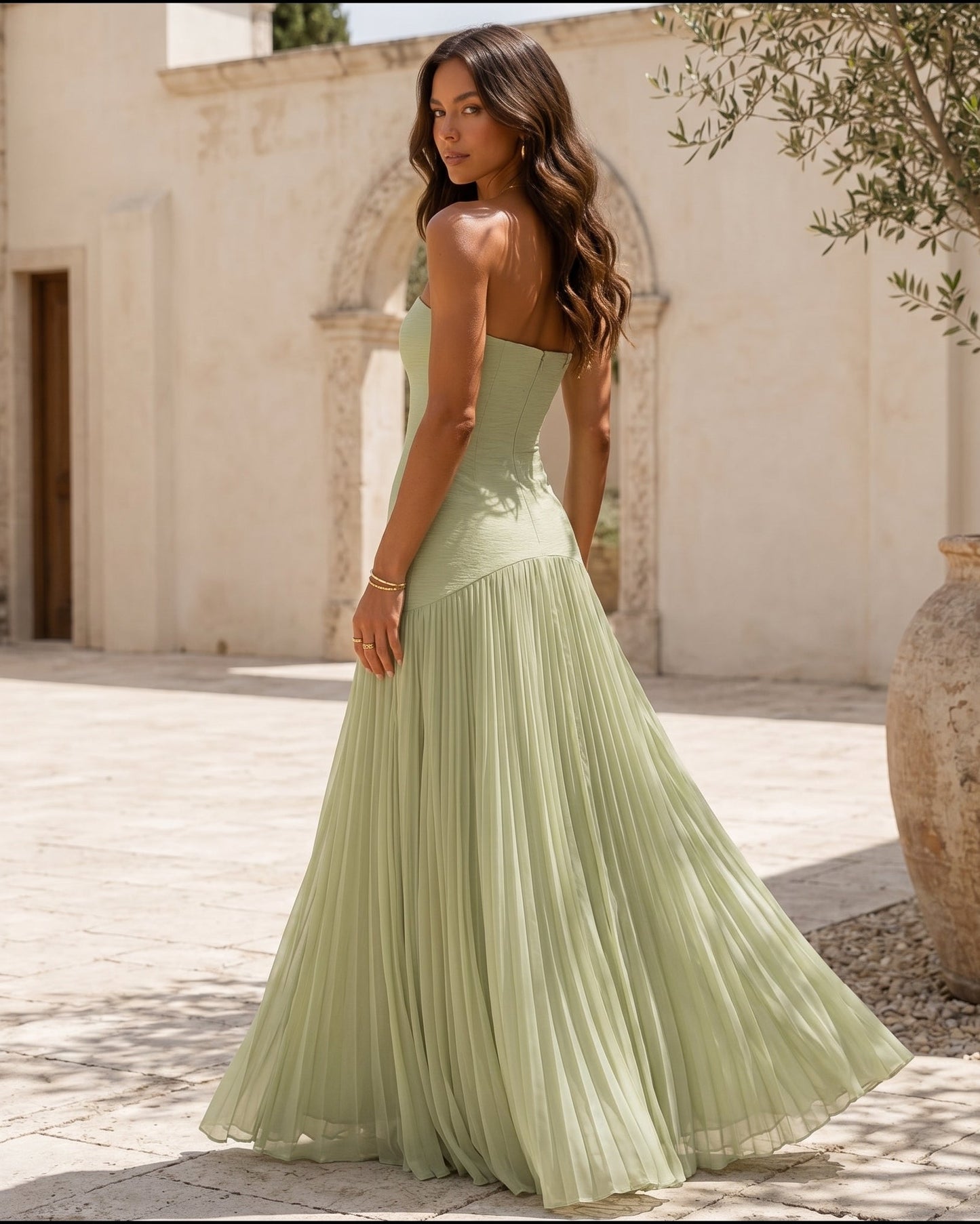 Olivaria™ | Vestido de elegancia discreta
