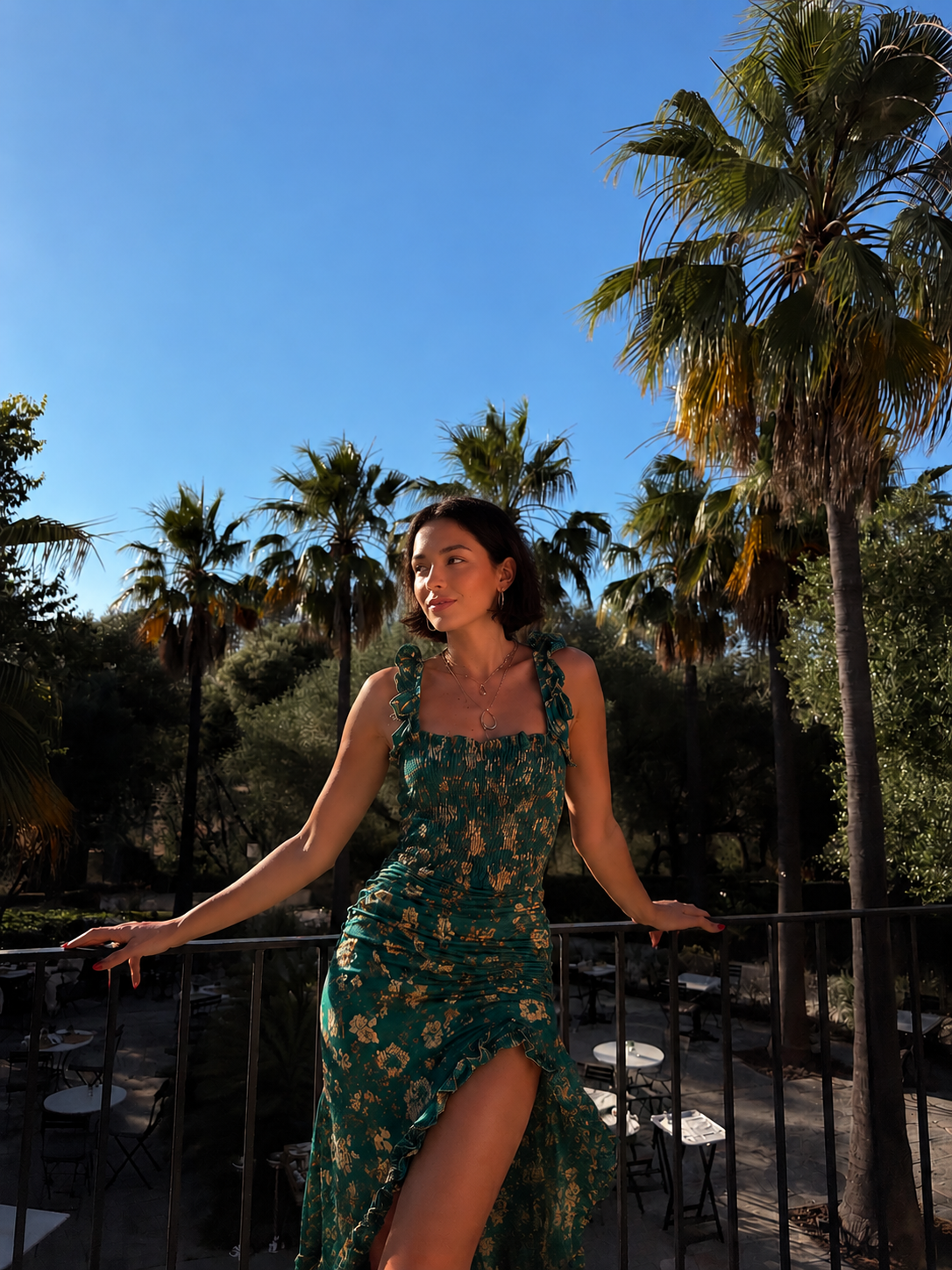 Martina | Vestido largo de estilo boho retro