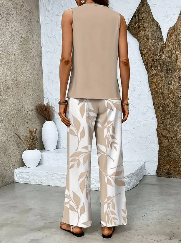 Marta | Conjunto Blusa y Pantalón Botánico