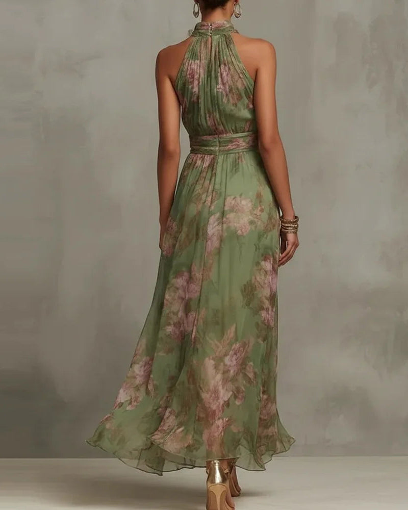 Daniela | Vestido largo de flores de brezo