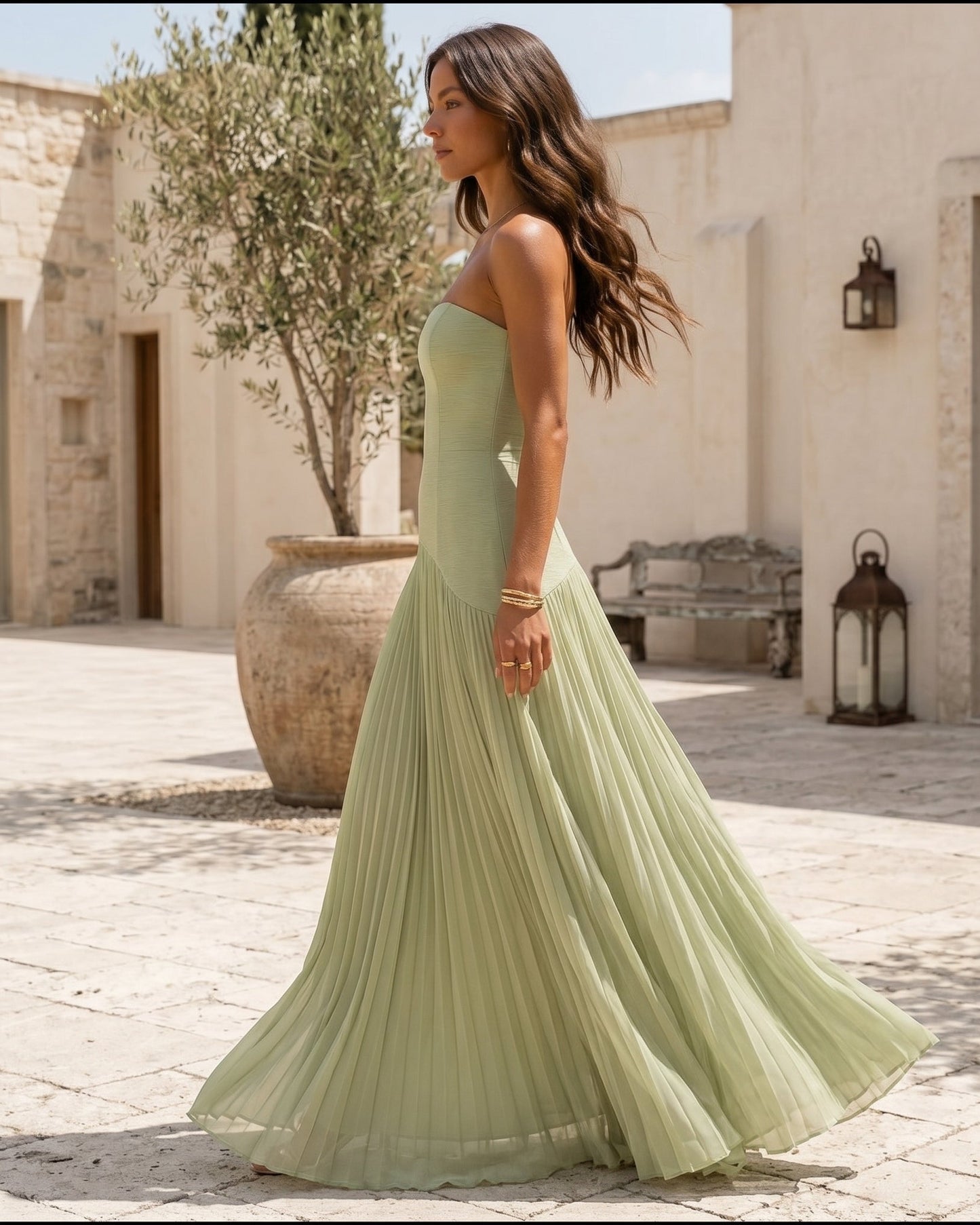Olivaria™ | Vestido de elegancia discreta