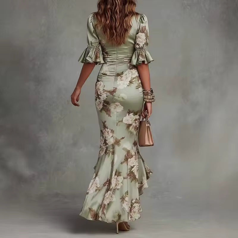 Nuria | Vestido maxi floral